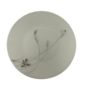 Calvin Klein Thistle Salad Plate 8.25" Swid Powell Minimalist White Floral *FLAW